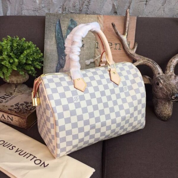 Louis Vuitton Speedy White Bag 30cm Damier Azur N41370