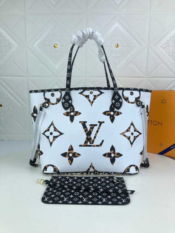 Louis Vuitton Neverfull White/Orange Empreinte 31cm